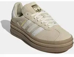 Sneaker ADIDAS ORIGINALS "GAZELLE BOLD", Damen, Gr. 43, stone khaki, cream...