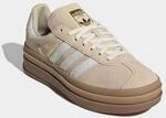Sneaker ADIDAS ORIGINALS "GAZELLE BOLD", Damen, Gr. 43, stone khaki, cream wei&szlig;,