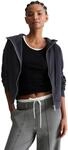 Sweatjacke MARC O'POLO DENIM "aus Organic Cotton", Damen, Gr. L, blau depths,