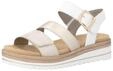 Riemchensandale REMONTE "Remonte Sandalen Lederimitat", Damen, Gr. 37, beige,