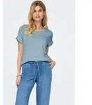 T-Shirt ONLY "ONLMOSTER &ndash; Kurzarmshirt mit Aufschlag und klassischem Look", Damen,