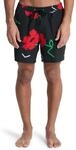 Boardshorts QUIKSILVER "Stretch Printed Volley 16", Herren, Gr. L, schwarz street
