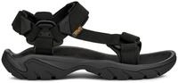 Sandale TEVA "TERRA FI 5 UNIVERSAL LEATHER MEN", Herren, Gr. 47, schwarz (schwarz,
