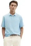 Poloshirt MARC O'POLO "aus reiner Bio-Baumwolle", Herren, Gr. S, dusted blau,