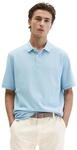 Poloshirt MARC O'POLO "aus reiner Bio-Baumwolle", Herren, Gr. S, dusted blau,