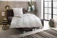 OTTO home Daunenbettdecke + 3-Kammer-Kopfkissen "Lasse, Bettdecke 135x200 cm, 155x220