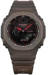 Chronograph CASIO G-SHOCK, braun (braun, rot), Armbanduhren, Herren, Chronograph,
