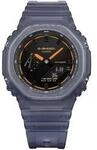 Chronograph CASIO G-SHOCK, blau (blau, orange, schwarz), Armbanduhren, Herren,