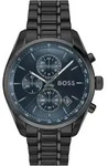 Quarzuhr BOSS "GRAND PRIX 44", schwarz, dunkelblau, Armbanduhren, Herren, Quarzuhr,