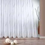 Weckbrodt Gardine "VIVIEN" Smokband 1 Stk. tlg. echte Stickerei, Voile, Allover,