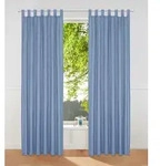Vorhang OTTO HOME "Parry, Schlaufen, 2er Set, blickdicht, Topseller" Gr. 5, blau,
