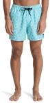 Boardshorts QUIKSILVER "Everyday Printed Volley 15", Herren, Gr. L, blau (aqua...