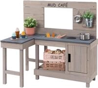 Outdoor-Spielk&uuml;che MUDDY BUDDY "Matschk&uuml;che Coffee Corner", grau (warmgrau),