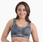 Bralette ANITA SINCE 1886 "Essential Lace", Damen, Gr. XS, N-Gr, blau (grau, rose),