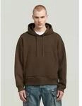 Longpullover G-STAR "Loose Hoodie Sweater", Herren, Gr. XXL, deep braun,