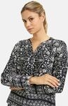 Langarmbluse SMITH & SOUL, Damen, Gr. M, schwarz-wei&szlig; (marine), Web, Material: 100%