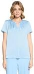 Satinbluse BETTY BARCLAY "Damen kurzarm", Damen, Gr. 44, blau (powder blau),