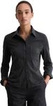 Langarmbluse MARC O'POLO "aus Organic-Cotton-Stretch", Damen, Gr. XS, schwarz...