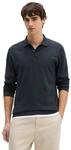 Marc OPolo Langarm-Poloshirt "aus Baumwoll-Leinen-Mix"