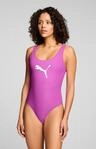 PUMA Badeanzug "PUMA SWIM WOMEN SWIMSUIT" mit Logoprint vorn