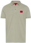 Poloshirt HUGO "Dereso", Herren, Gr. L, beige (light, pastel gr&uuml;n337), Jersey,
