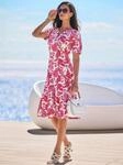 Jerseykleid HEINE "Jersey-Kleid", Damen, Gr. 36, Normalgr&ouml;&szlig;en, pink (champagner,