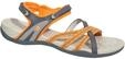 Sandale HI-TEC "Savanna II", Damen, Gr. 36, grau (grau, orange), Obermaterial: 100%