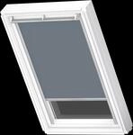 VELUX Verdunklungsrollo "DKL 4581S, Farbe: blaugrau" verdunkelnd ohne Bohren in
