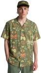Kurzarmhemd BILLABONG "Vacay", Herren, Gr. L, gr&uuml;n (moss gr&uuml;n), Obermaterial: 60%