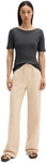 T-Shirt MARC O'POLO "mit U-Boot-Ausschnitt", Damen, Gr. XXS, oxide grau,