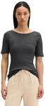 T-Shirt MARC O'POLO "mit U-Boot-Ausschnitt", Damen, Gr. XXS, oxide grau,