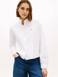 Tommy Hilfiger Langarmbluse "OXFORD CROP RUFFLE LS SHIRT" mit R&uuml;schen-Details,...
