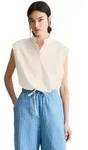 Blusentop MARC O'POLO DENIM "aus Papertouch-Popeline", Damen, Gr. XS, beige (silky
