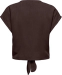 ONLY Kurzarmbluse "ONLSIESTA SS KNOT LIN BL SHIRT PNT NOOS" Viskosemischung, regular