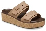 Crocs Keilpantolette "Brooklyn Cork Buckle", Keilsandale, Plateausandale mit