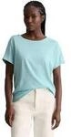T-Shirt MARC O'POLO DENIM "aus Organic Cotton", Damen, Gr. XXS, blau fog,
