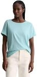 T-Shirt MARC O'POLO DENIM "aus Organic Cotton", Damen, Gr. XXS, blau fog,