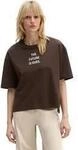 T-Shirt MARC O'POLO "aus reiner Bio-Baumwolle", Damen, Gr. XS, burnt coffee,