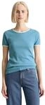 T-Shirt MARC O'POLO DENIM "aus reiner Bio-Baumwolle", Damen, Gr. XS, medium blau,