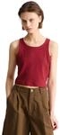 Tanktop MARC O'POLO DENIM, Damen, Gr. L, vivid cherry, Rippware, Obermaterial: 96%
