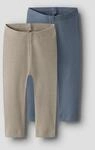 Leggings NAME IT "NBNKAB 2P LEGGING NOOS", M&auml;dchen, Gr. 62, N-Gr, troposphere
