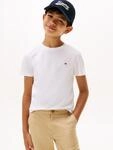 T-Shirt TOMMY HILFIGER "ESSENTIAL COTTON TEE S/S", Jungen, Gr. 74, wei&szlig;, Single
