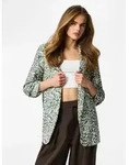 pieces Blusenblazer "PCBOSELLA 3/4 PRINTED BLAZER NOOS" mit 3/4 &Auml;rmel