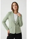Jerseyblazer VERO MODA "VMJULIA LS BLAZER JRS NOOS", Damen, Gr. 38, fog gr&uuml;n,