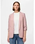 pieces Blusenblazer "PCBOSELLA 3/4 BLAZER NOOS" Materialmix, regular fit