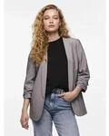 pieces Blusenblazer "PCBOSELLA 3/4 BLAZER NOOS" Materialmix, regular fit