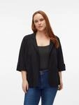 Kurzblazer VERO MODA CURVE "VMCJESMILO 3/4 BLAZER WVN GA NOOS CUR", Damen, Gr. 48,