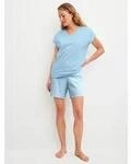 CALIDA Shorty "Lovely Nights" 2 mit V-Ausschnitt und kurzen &Auml;rmeln, weiche