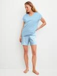 Shorty CALIDA "Lovely Nights", Damen, Gr. L (48/50), cascade blau, Single...
