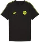 T-Shirt PUMA "Borussia Dortmund KING T-Shirt Herren", Herren, Gr. S, gelb (schwarz